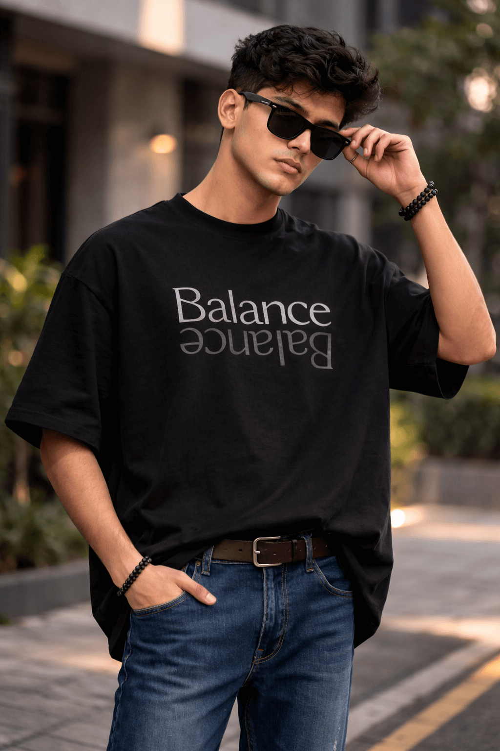 Reflected Balance Oversized T-Shirt