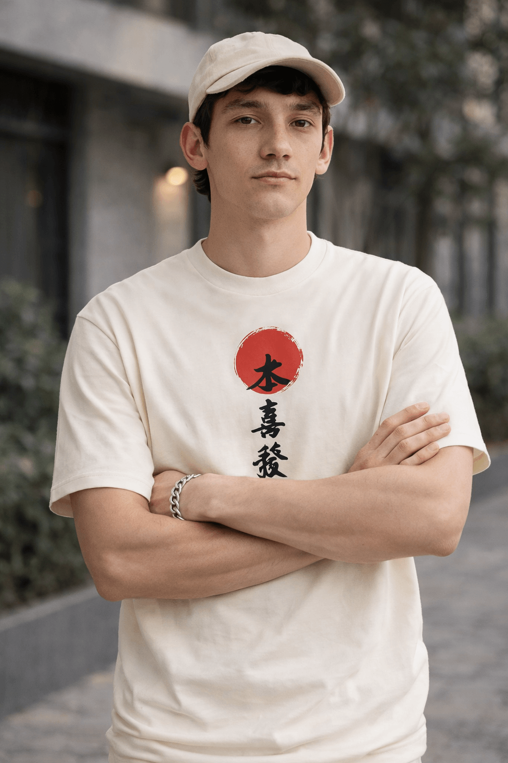 Zen & Conflict Oversized T-Shirt White - Image 4