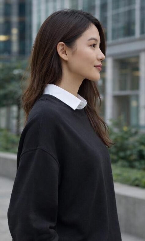 ESSENTIAL BLACK Oversized Sweatshirts - Image 5